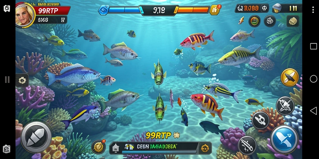 Tampilan gameplay Tembak Ikan yang seru dan menantang.