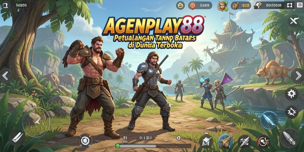 Gameplay menakjubkan AGENPLAY88 dalam dunia terbuka yang luas.