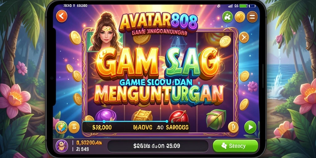 Screenshot utama AVATAR808 menampilkan gameplay Slot yang memukau.