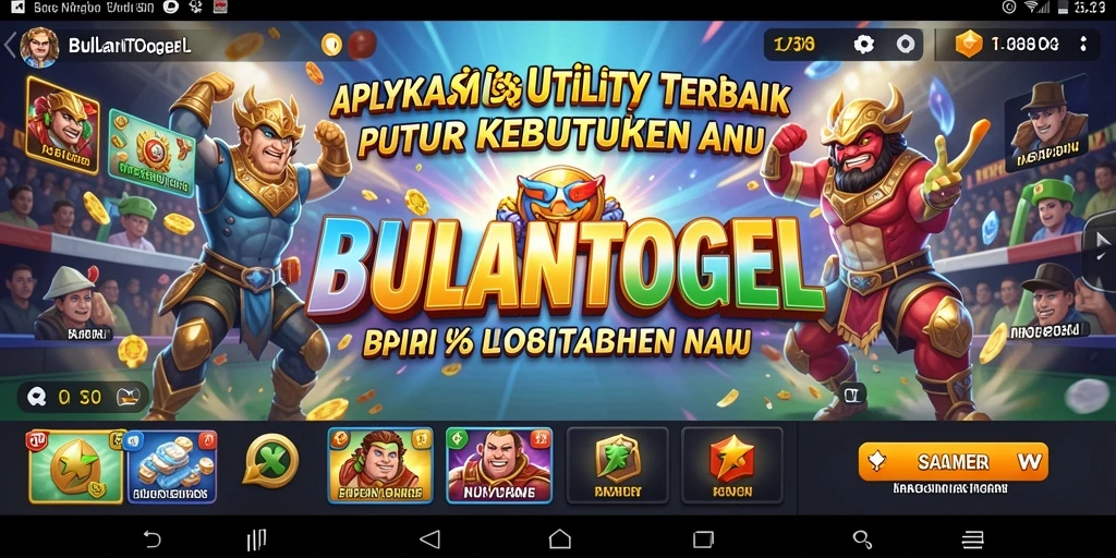 Screenshot utama BULANTOGEL menampilkan fitur utility yang berguna.