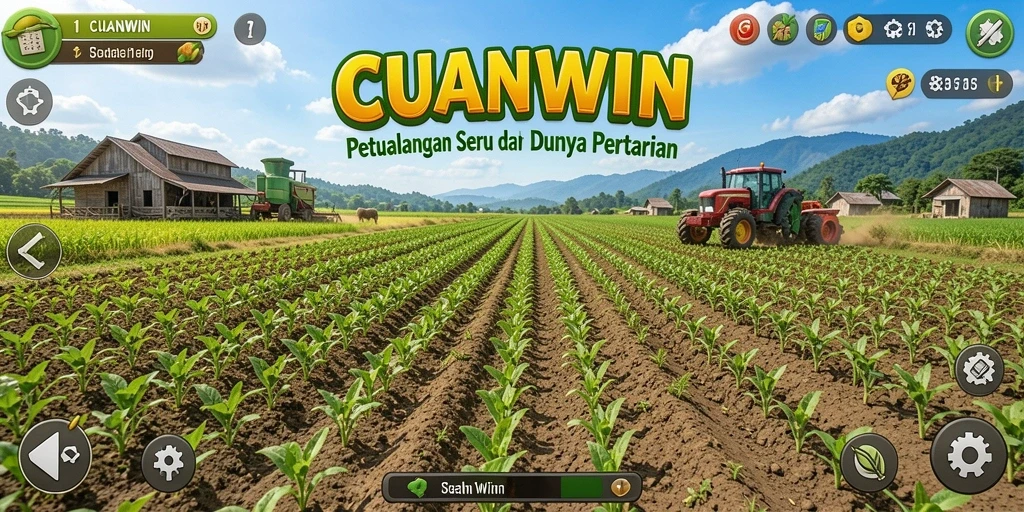 Gambaran gameplay seru dalam dunia pertanian yang indah.