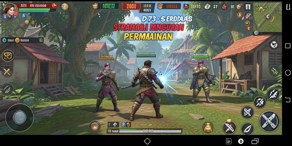 Gameplay D73 yang menegangkan dan penuh strategi.