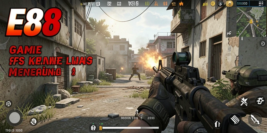 Tampilan gameplay E88 yang menegangkan dan seru.