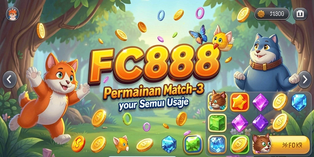 Tampilan gameplay seru dengan elemen Match-3 yang memukau.
