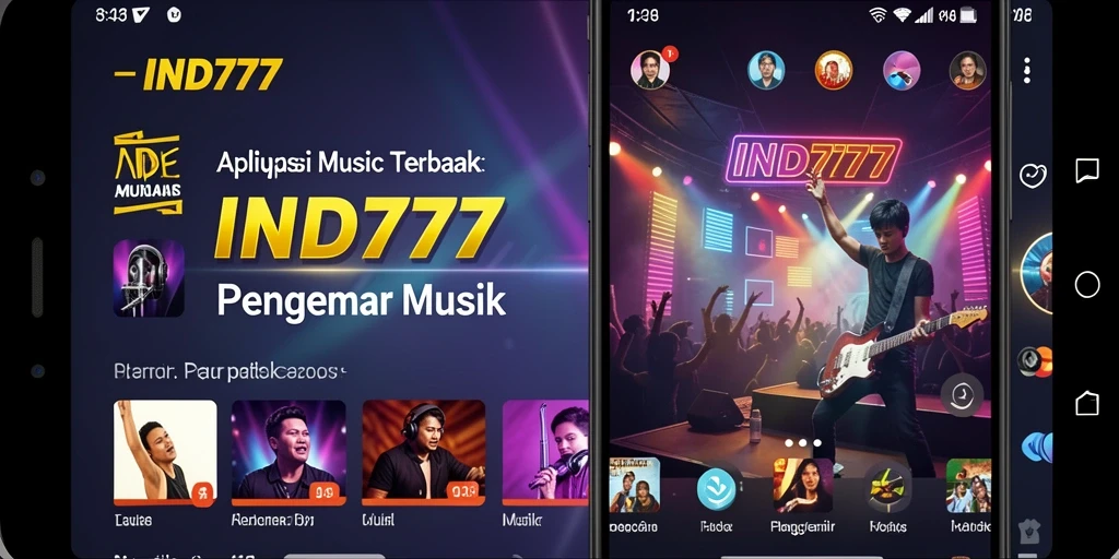 Screenshot IND777 menampilkan gameplay musik yang menarik dan interaktif.