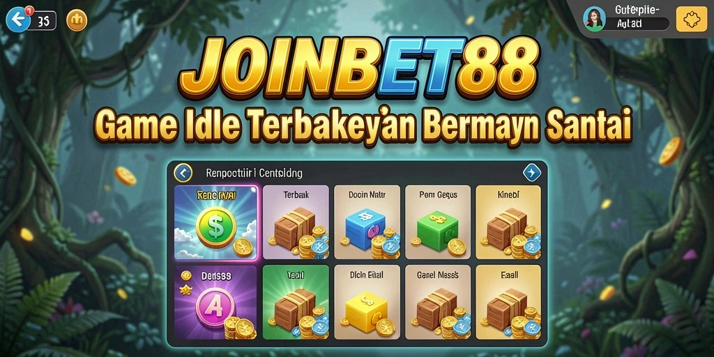 Tampilan gameplay JOINBET88 yang menawan dengan mekanisme Idle yang menyenangkan.