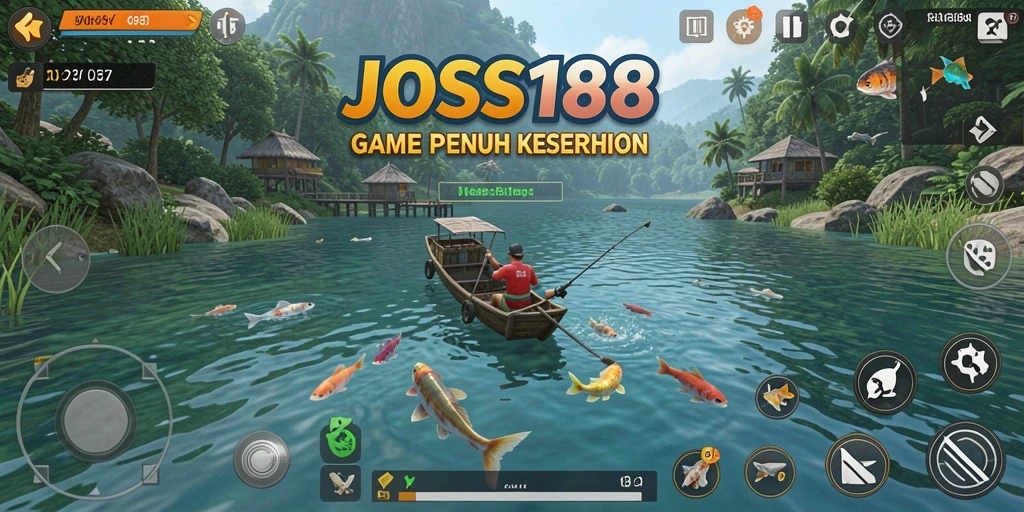 Gameplay memancing yang seru dalam JOSS188 dengan tampilan ikan yang menakjubkan.