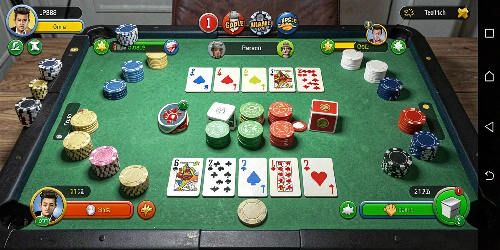Gameplay JPS88 dalam permainan Gaple yang menegangkan.