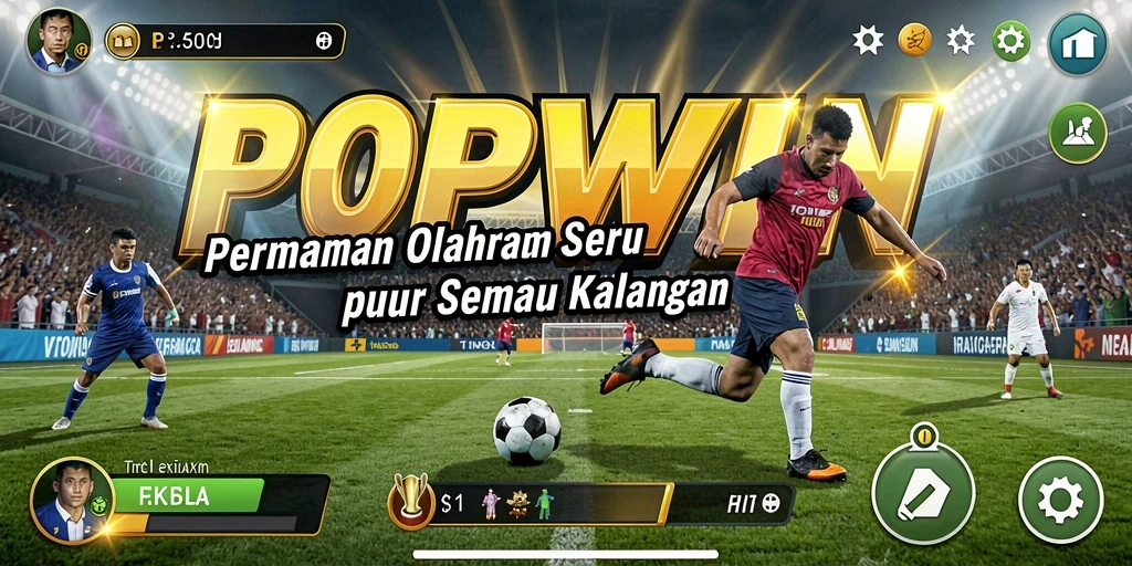 Tampilan gameplay seru dalam permainan olahraga POPWIN.