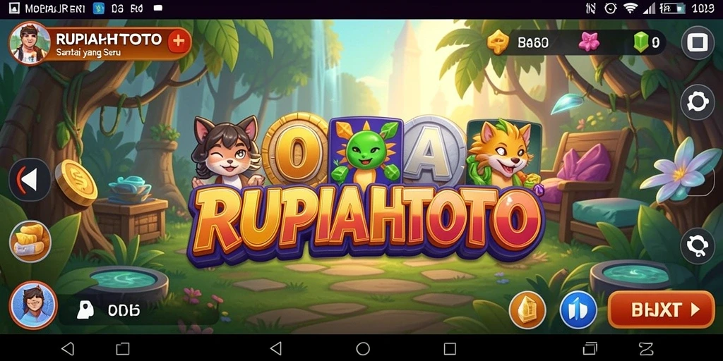 Tampilan gameplay seru RUPIAHTOTO yang penuh warna.