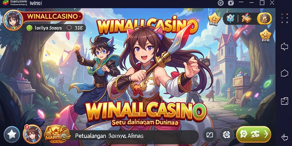 Tampilan gameplay seru di dunia Anime yang memukau.